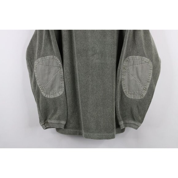 Vtg 90s The Territory Ahead Mens L Stonewash Elbow Patch Terry Cloth Sweatshirt - Picture 3 of 12